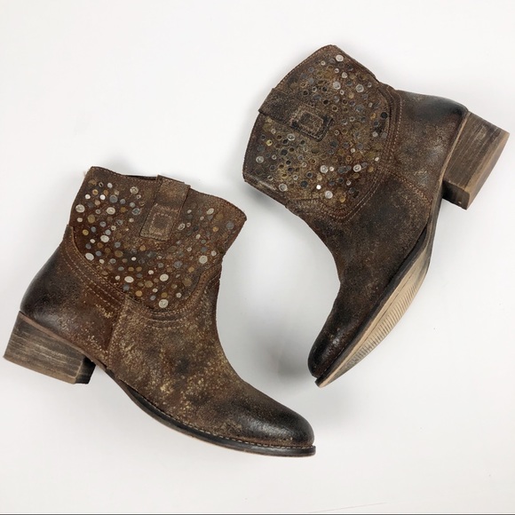 Diba True "Flying Solo" Studded Distressed Boots - Picture 2 of 11